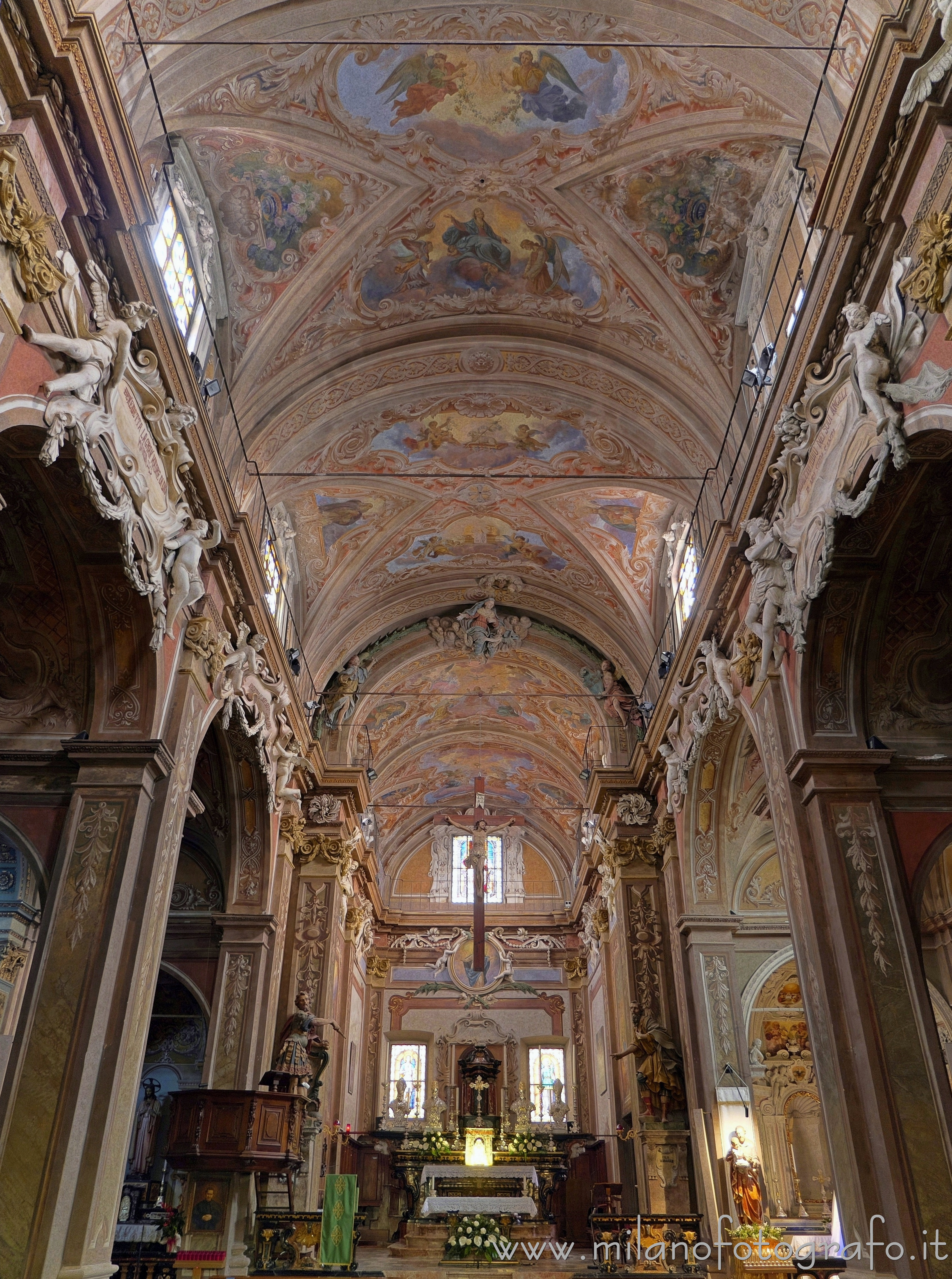 Momo (Novara, Italy) - Interiors of the Church of the Nativity of the Virgin Mary